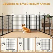Yaheetech Yaheetech 24 Panel Dog Playpen With Door Metal Pet Fence Yaheetech 24 Panel Dog Playpen With Door