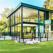 Yaheetech Yaheetech 8-Panel Foldable Metal Pet Playpen With Door For Indoor Outdoor Use Yaheetech 8 Panel Foldable Metal Pet Playpen With Door