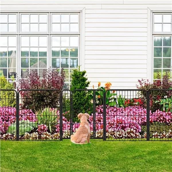 Yaheetech Yaheetech 8-Panel Foldable Metal Pet Playpen With Door For Indoor Outdoor Use Yaheetech 8 Panel Foldable Metal Pet Playpen With Door