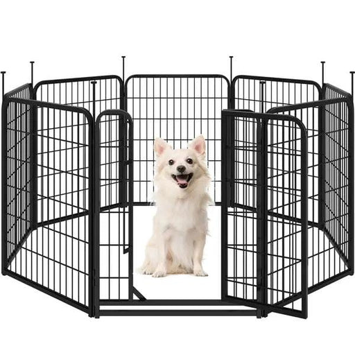 Yaheetech Yaheetech 8-Panel Foldable Metal Pet Playpen With Door For Indoor Outdoor Use Yaheetech 8 Panel Foldable Metal Pet Playpen With Door