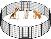 Yaheetech Yaheetech 2 Pack 8 Panel Pet Playpen With Gate Foldable Dog Fence Yaheetech 2 Pack 8 Panel Pet Playpen With Gate Fence