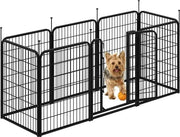 Yaheetech Yaheetech 8-Panel Foldable Metal Pet Playpen With Door For Indoor Outdoor Use Yaheetech 8 Panel Foldable Metal Pet Playpen With Door