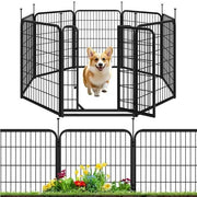 Yaheetech Yaheetech 8-Panel Foldable Metal Pet Playpen With Door For Indoor Outdoor Use Yaheetech 8 Panel Foldable Metal Pet Playpen With Door