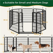 Yaheetech Yaheetech 8-Panel Foldable Metal Pet Playpen With Door For Indoor Outdoor Use Yaheetech 8 Panel Foldable Metal Pet Playpen With Door