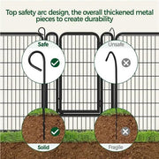 Yaheetech 40 Inch Dog Playpen Panels Black Steel Fence With Door Exercise Pen 40 Inch Dog Playpen Panels Black Steel Fence With Door