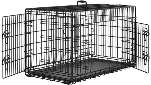 Yaheetech 107 Cm Foldable Metal Dog Crate With Divider By Yaheetech Yaheetech 107 Cm Foldable Metal Dog Crate With Divider
