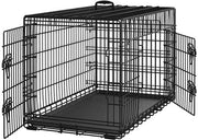 Yaheetech 107 Cm Foldable Metal Dog Crate With Divider By Yaheetech Yaheetech 107 Cm Foldable Metal Dog Crate With Divider