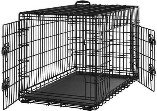 Yaheetech 107 Cm Foldable Metal Dog Crate With Divider By Yaheetech Yaheetech 107 Cm Foldable Metal Dog Crate With Divider