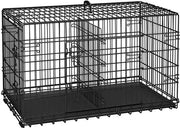 Yaheetech 107 Cm Foldable Metal Dog Crate With Divider By Yaheetech Yaheetech 107 Cm Foldable Metal Dog Crate With Divider
