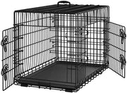 Yaheetech 90 Cm Foldable Metal Dog Crate With Divider Kennel Yaheetech 90 Cm Foldable Metal Dog Crate With Divider