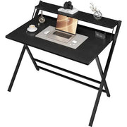 2-Tier Foldable Computer Desk w/ Monitor Shelf Home Office Table by Yaheetech