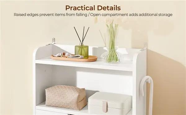Yaheetech 4 Layer Dual Flip Drawer Shoe Cabinet Freestanding Modern Storage Yaheetech 4 Layer Flip Drawer Shoe Cabinet Freestanding