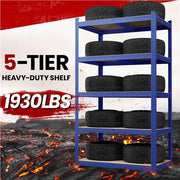 180cm H Heavy-Duty 5-Tier Garage Storage Shelf Rack Steel Shelving Unit by Yaheetech