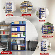 180cm H Heavy-Duty 5-Tier Garage Storage Shelf Rack Steel Shelving Unit by Yaheetech