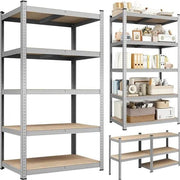 180cm H Heavy-Duty 5-Tier Steel Shelving Unit Garage Storage Shelf Rack by Yaheetech