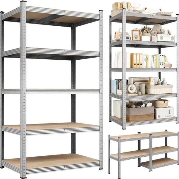 180cm H Heavy-Duty 5-Tier Steel Shelving Unit Garage Storage Shelf Rack by Yaheetech