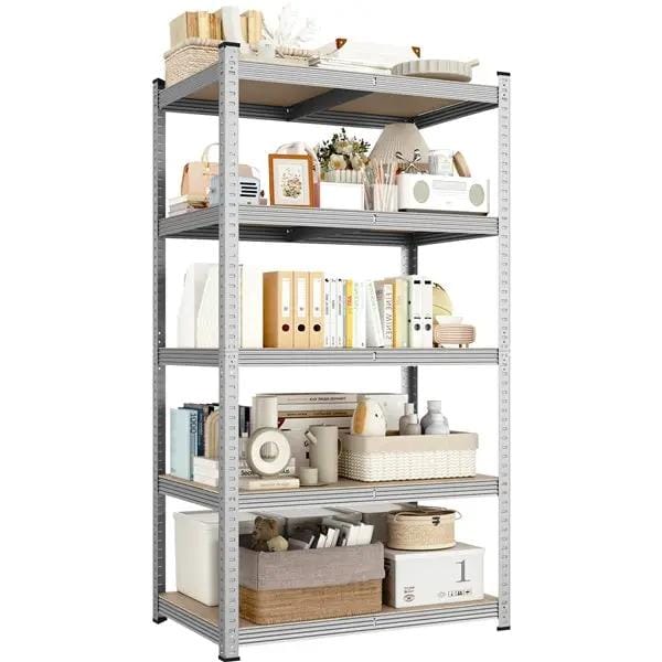 180cm H Heavy-Duty 5-Tier Steel Shelving Unit Garage Storage Shelf Rack by Yaheetech