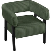 2pcs Corduroy Barrel Accent Chair Contemporary Upholstered Armchair by Yaheetech