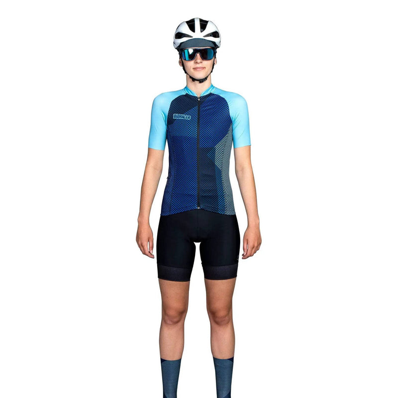 Euro Cycling NZ Clothing Bioracer Vesper Blitzz Womens Jersey Blue Bioracer Vesper Blitzz Womens Jersey Blue | Action Outdoors NZ