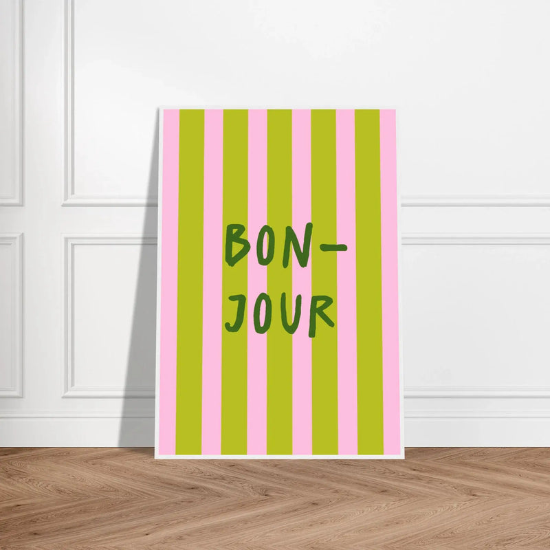 Bonjour by Blank Wall Print Shop