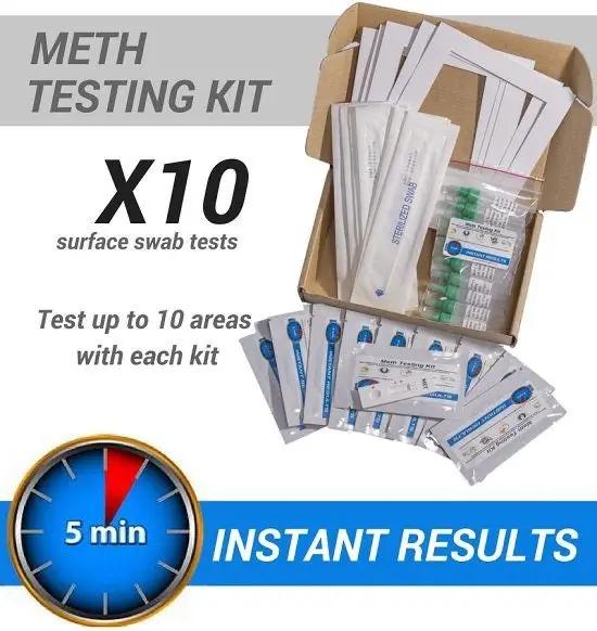 Meth Test Kit - 10 x Instant On-site Test Kits by 9eight5