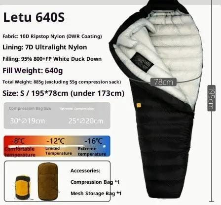 Mead's Supply & Equipment Outfitters limited Sleeping Bags Ultralight Down Sleeping Bag for Camping & Hiking Ultralight Down Sleeping Bag for Camping & Hiking