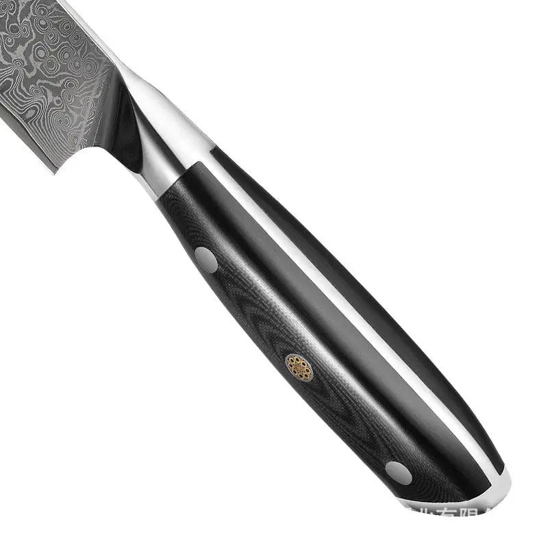 Damascus Kitchen Set With G10 Handles Western-style Chefs And Slicing Knife Fruit Knife by China Dropship