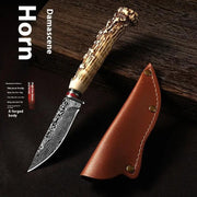 Factory Mongolia Handle Meat Knife Sheep antlers and deer antlers by China Dropship