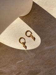 Wero Ngira Gold Huggies by Tahana Jewellery