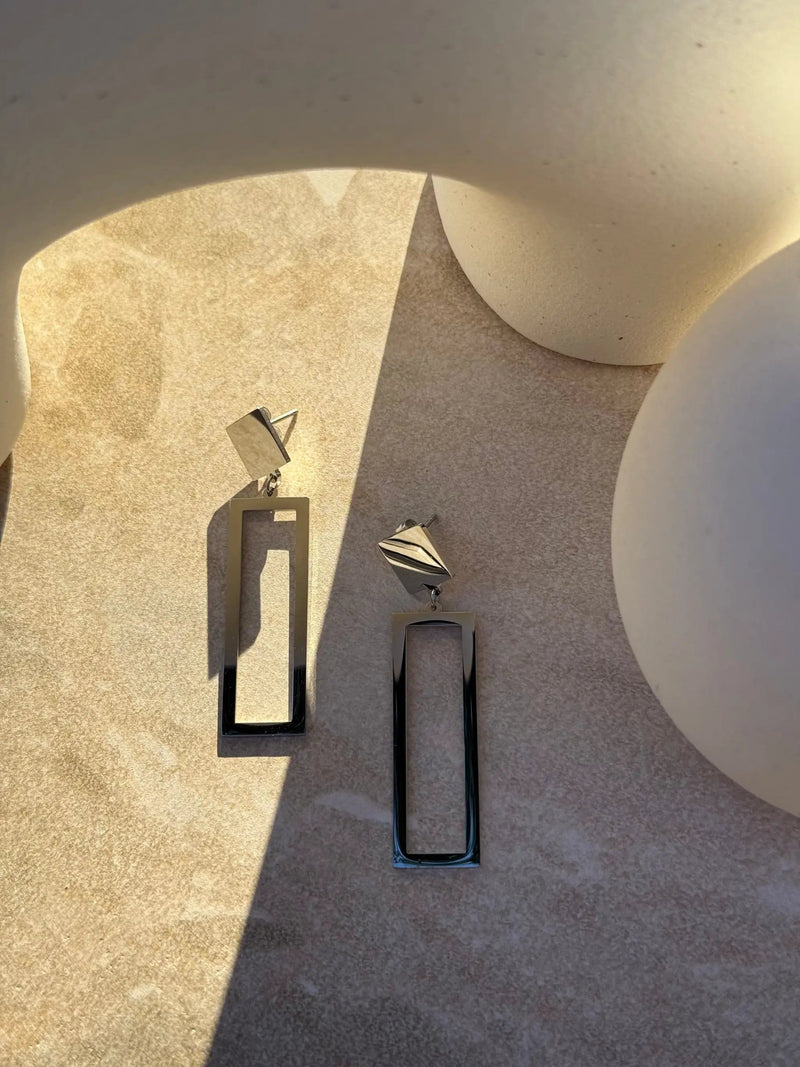 Tāhūroa Silver Earrings by Tahana Jewellery