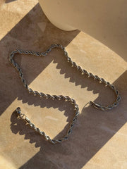 Hiriwa Kōrere Silver Necklace ( Unisex ) by Tahana Jewellery