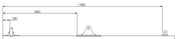 Leaf Spring Kits dimensions diagram showing measurements for tandem axle eye to slipper setup.