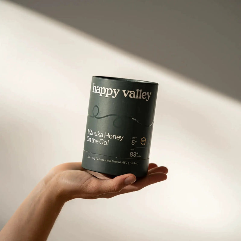 Honey Packets - On the Go UMF 5+ Manuka Honey Sticks by Happy Valley Honey