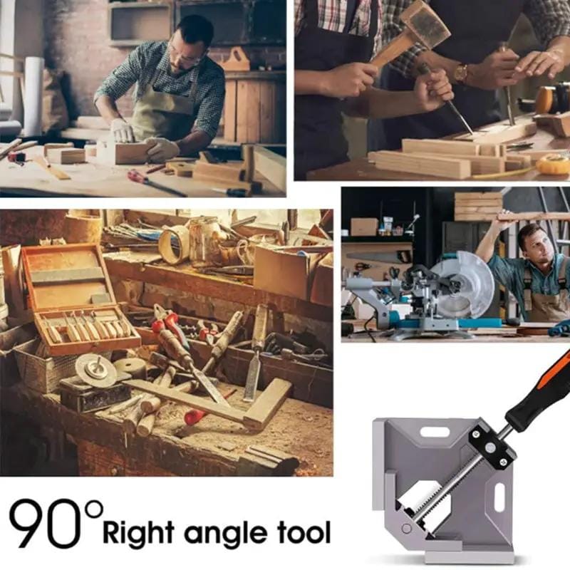 g8buynz g8buynz 90 Degree Clamps for Woodworking, Single Handle Aluminum Alloy Corner Clamp 90 Degree Clamps for Woodworking, Single Handle Aluminum Alloy Corner Clamp