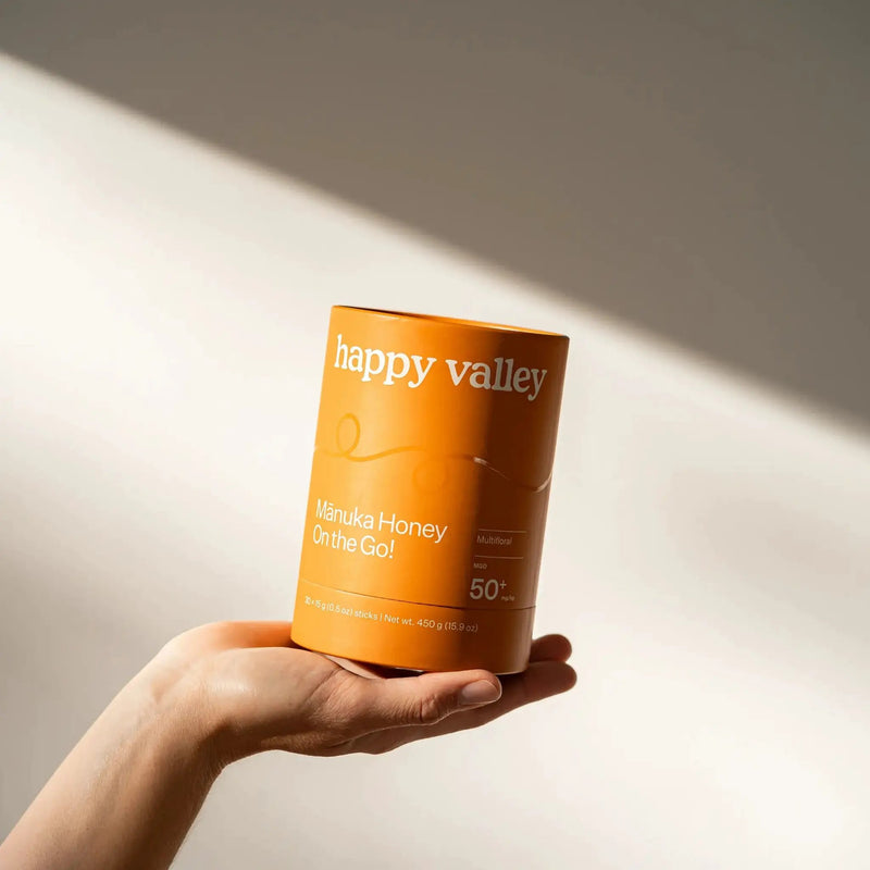 Honey Packets - On the Go Multifloral Manuka MGO 50+ Manuka Honey Sticks by Happy Valley Honey