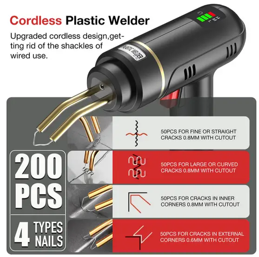 Cordless Plastic Welder Gun Kit by salelink.co.nz