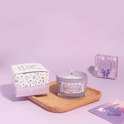 Purple Theme Aroma Candle Bath Gift Box by Poppy Gifts