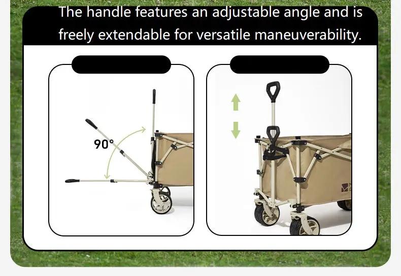 MOBI GARDEN Outdoor Camping trolley - Portable, Four-Way Folding, 200L Capacity Utility Cart MGD5133 by ECOTREK