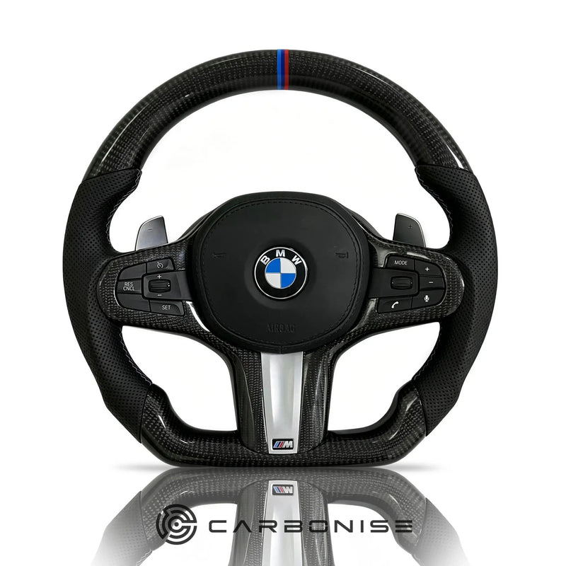 BMW Steering Wheel (Carbon Fiber+Perforated Leather) #5 by CARBONISE