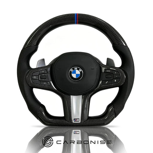 BMW Steering Wheel (Carbon Fiber+Perforated Leather) #5 by CARBONISE