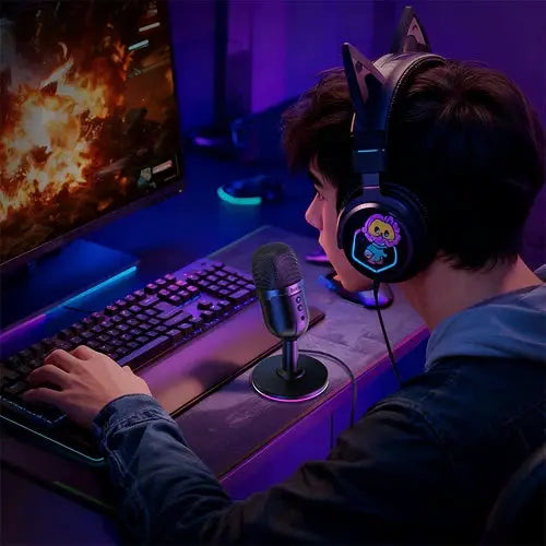 Streaming Microphone - Black by BroDeals