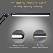 g8buynz g8buynz Swing Arm LED Desk Lamp with Clamp 3 Color Modes 10 Brightness Levels Black Swing Arm LED Desk Lamp with Clamp 3 Color Modes 10 Brightness Levels Black