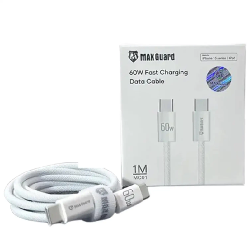 Maxguard 1m 60W Type-C to C Cable MC01 by 9eight5