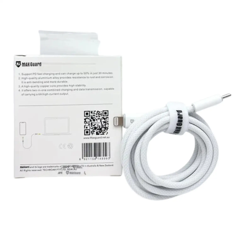 Maxguard 2m 30W Type-C to Lightning Cable ML02 by 9eight5