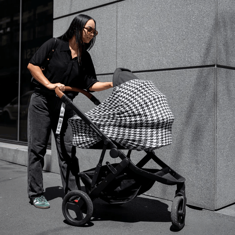 Black Houndstooth Multi-Use Cover by Modern Mini