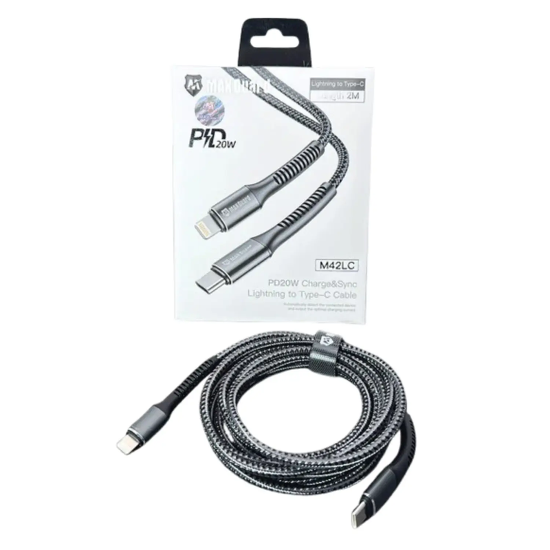 Maxguard 2m 20W Type-C to Lightning cable M42LC by 9eight5