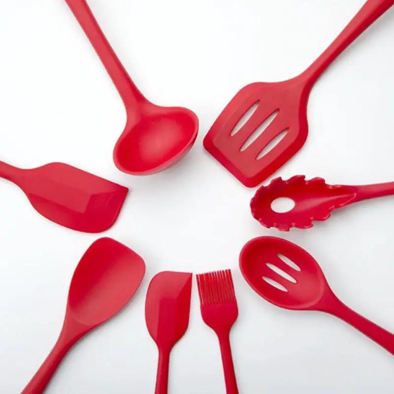 g8buynz g8buynz 10Pcs/Set Silicone Heat Resistant Kitchen Cooking Utensils Non-Stick Baking Tool 10Pcs/Set Silicone Heat Resistant Kitchen Cooking Utensils Non-Stick Baking Tool