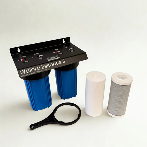 Waiora Essence II Whole House Mains Filter - 2 Stage, 10 Inch Jumbo, Chlorine & Taste Removal NZ by Filtration Station NZ