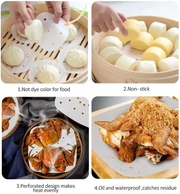 200pcs Air Fryer Liners Perforated Parchment Paper Square Non-stick by salelink.co.nz