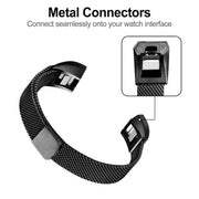 Black Replacement Straps Bands Compatible For Fitbit Alta and Alta HR, Milanese Strap Wristbands by salelink.co.nz